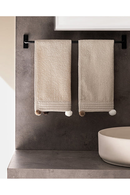 Demma Home 2'li %100 Pamuk El Havlusu - Bej