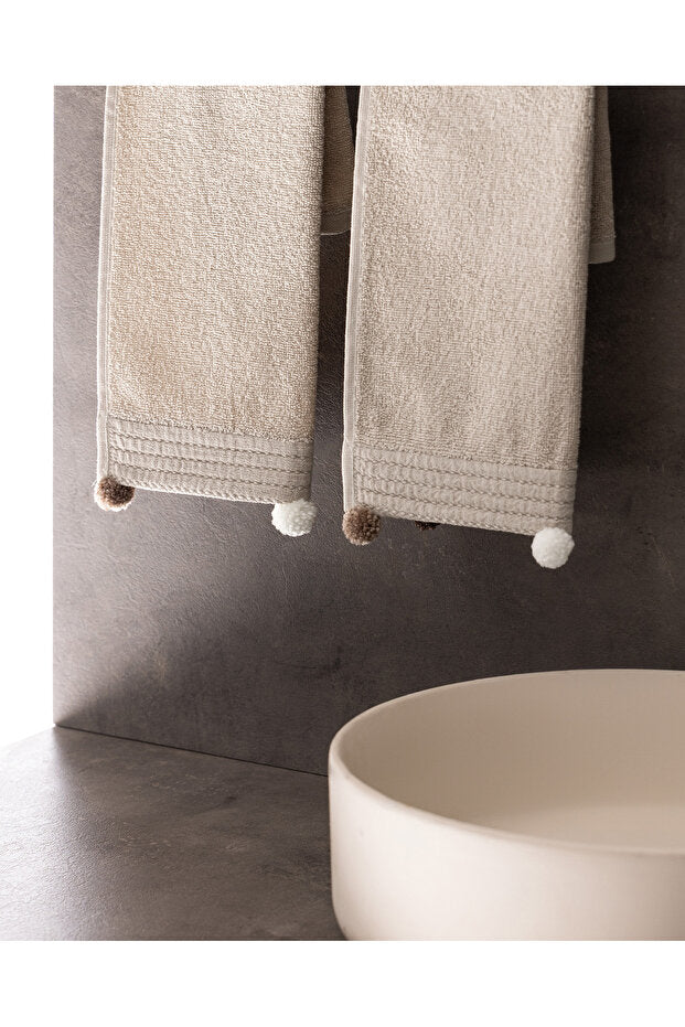 Demma Home 2'li %100 Pamuk El Havlusu - Bej