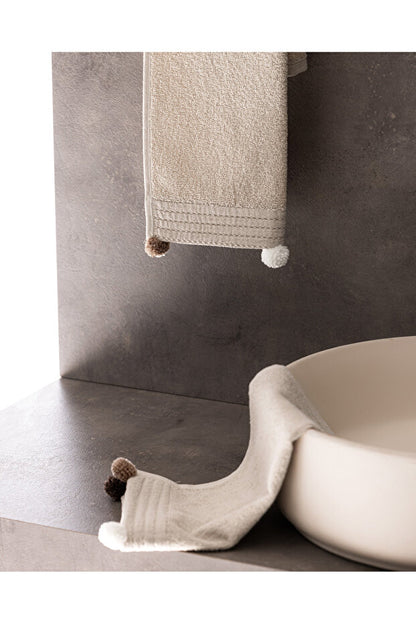 Demma Home 2'li %100 Pamuk El Havlusu - Bej